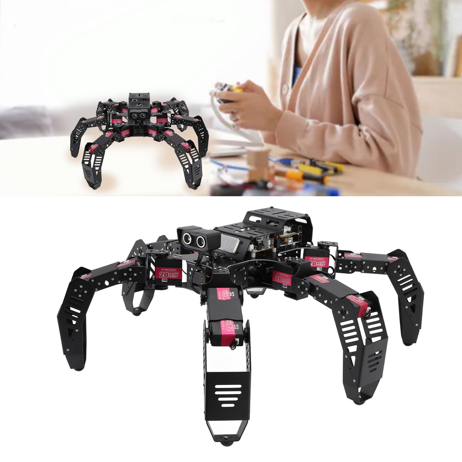 ヒューマン　6脚ロボットキット Amazon | 六脚ロボットキット、歩行クロールロボット、APPリモート